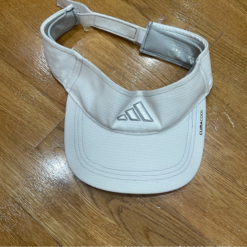 Brand new Addidas white visor
